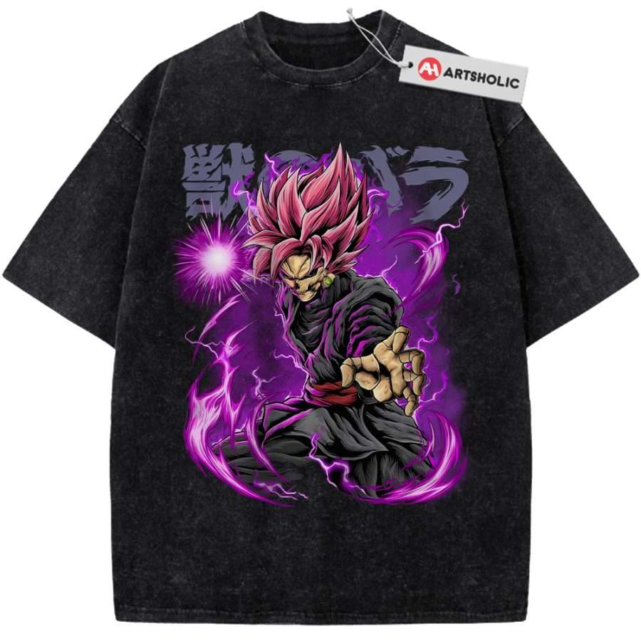 Alternative view of Goku Black Shirt, Dragon Ball Z Shirt, DBZ Shirt, Anime Shirt, Vintage Tee