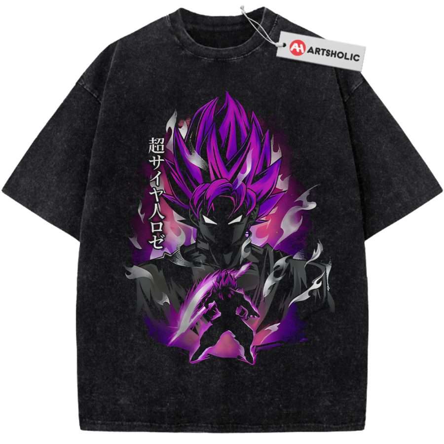 Alternative view of Goku Black Shirt, Dragon Ball Z Shirt, DBZ Shirt, Anime Shirt, Vintage Tee