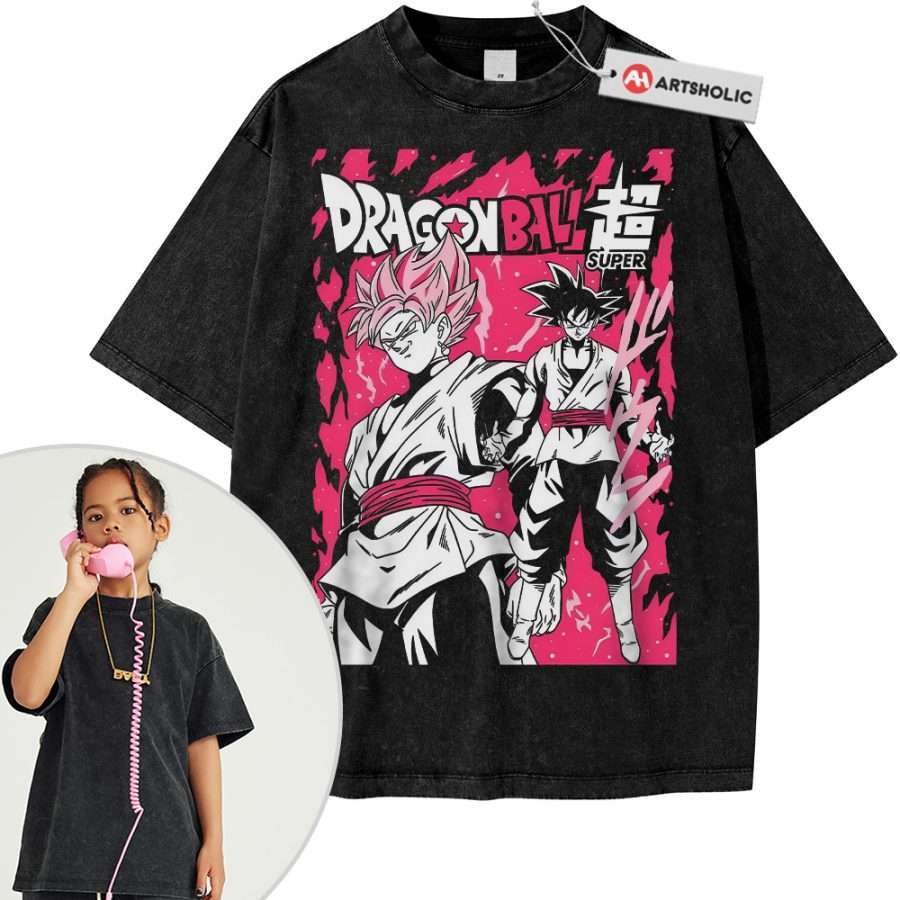 Alternative view of Goku Black Shirt For Kids, Dragon Ball Shirt For Kids, DBZ Shirt For Kids, Anime Shirt For Kids, Vintage Tee For Kids