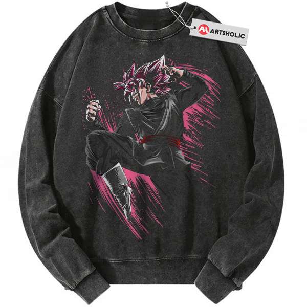 Goku Black Sweatshirt, Dragon Ball Sweatshirt, Anime Sweatshirt, Vintage Sweatshirt
