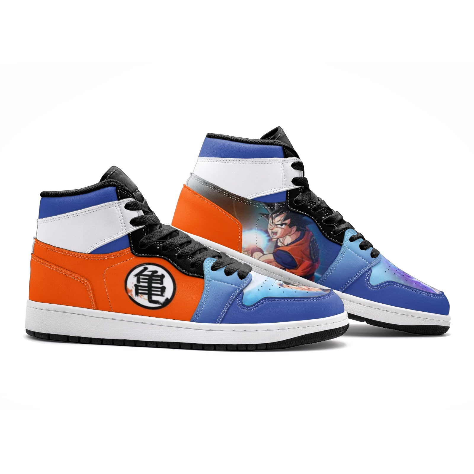 Alternative view of Goku Dragonball Z Custom Sneaker Mid 1 Basketball Shoes - Otaku Hall