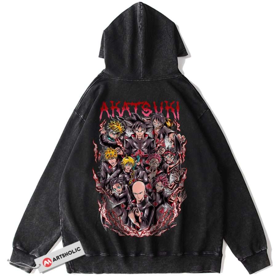 Alternative view of Goku Hoodie, Naruto Hoodie, Luffy Hoodie, Tanjiro Kamado Hoodie, Ichigo Kurosaki Hoodie, Akatsuki Hoodie, Anime Hoodie,Vintage Hoodie