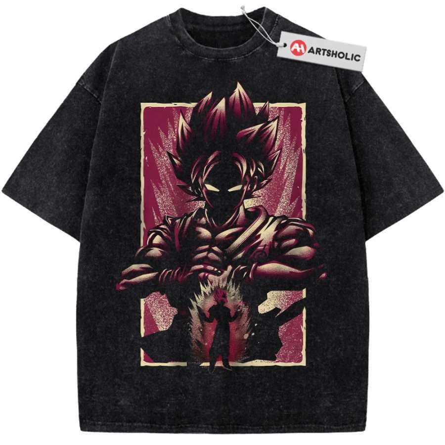 Alternative view of Goku Kaio-ken Shirt, Dragon Ball Shirt, DBZ Shirt, Anime Shirt, Vintage T-Shirt