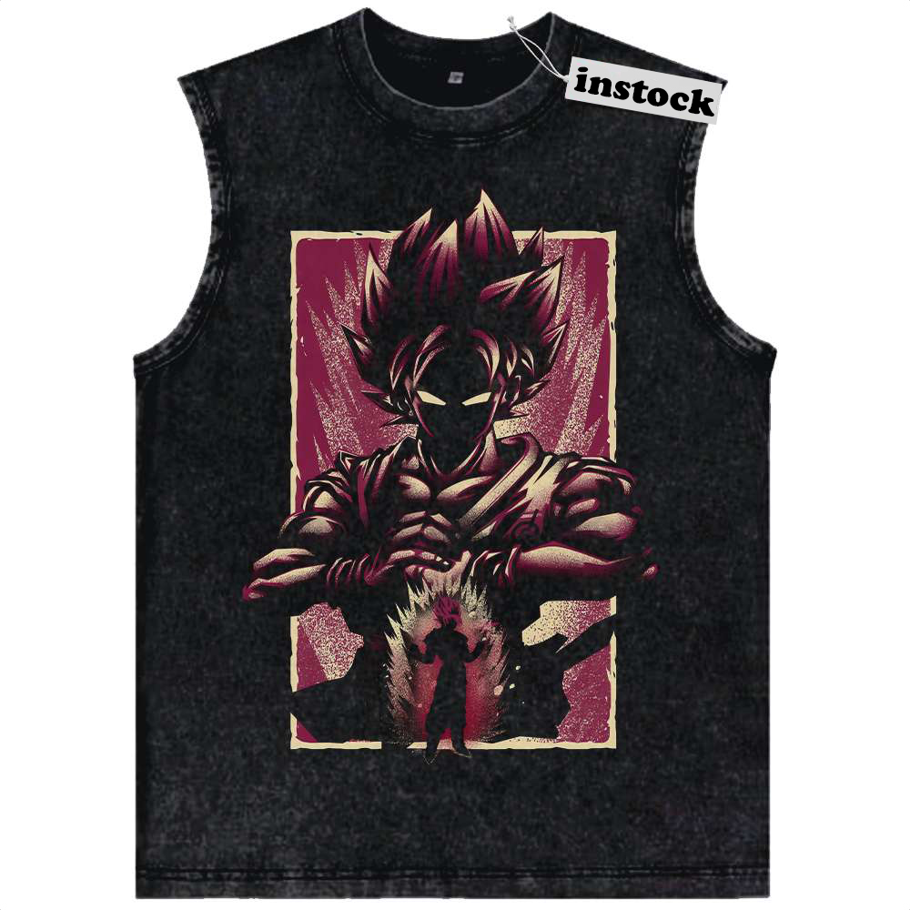 Goku Kaio-ken Tank Top, Dragon Ball Tank Top, DBZ Tank Top, Anime Tank Top, Vintage Tank Top