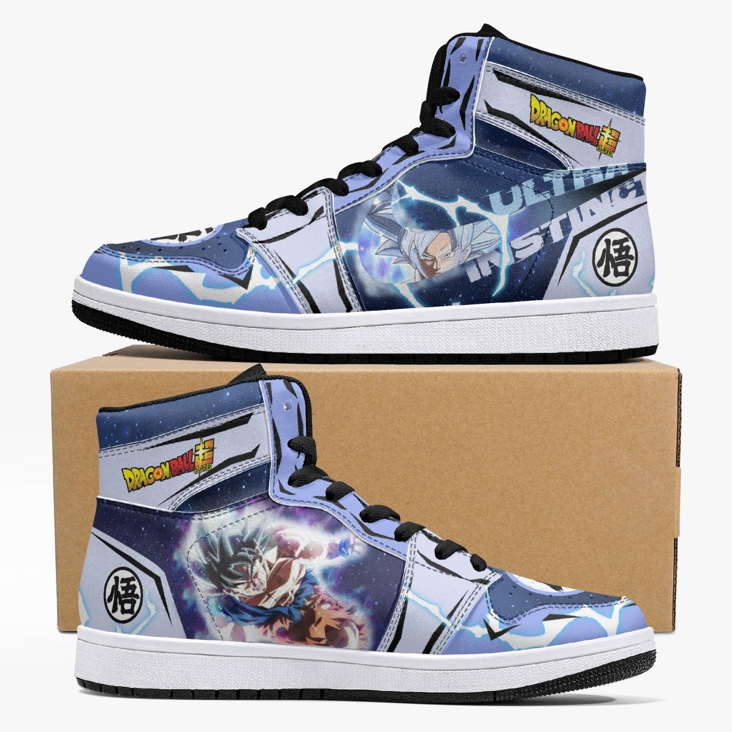 Goku Ultra Instinct Dragon Ball Custom Sneaker Mid 1 Basketball Shoes - Otaku Hall