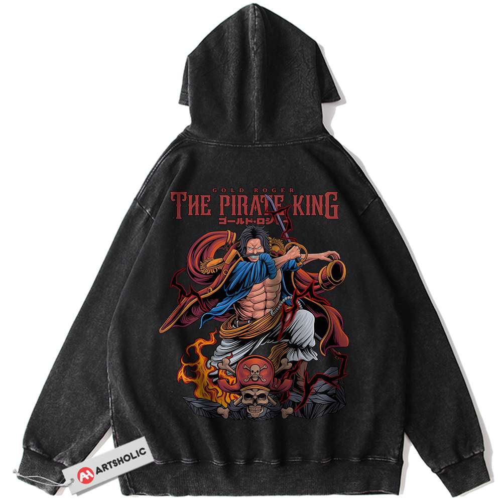 Gol D Roger Hoodie, One Piece Hoodie, Anime Hoodie, Vintage Hoodie