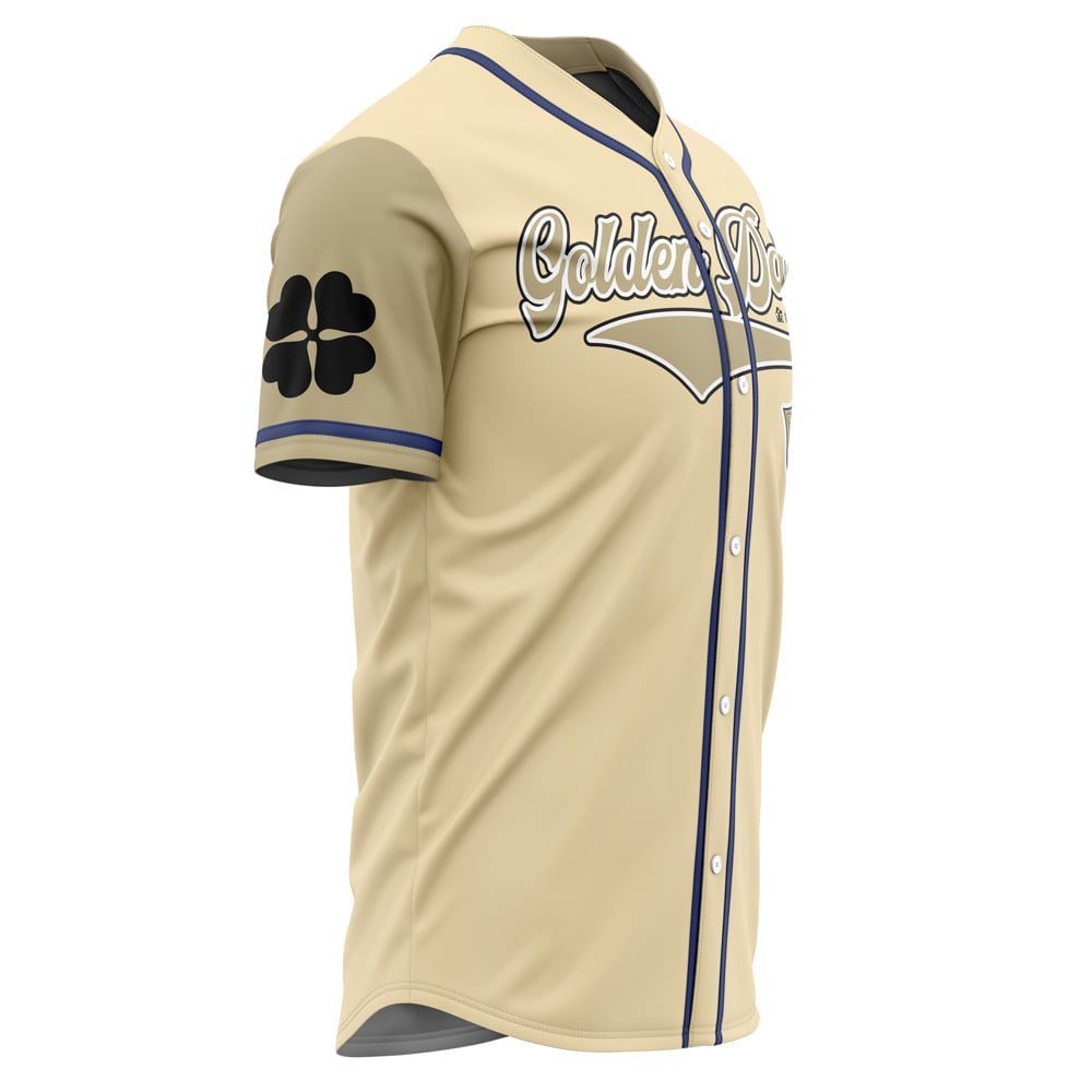 Alternative view of Golden Dawn Black Clover Baseball Jersey
