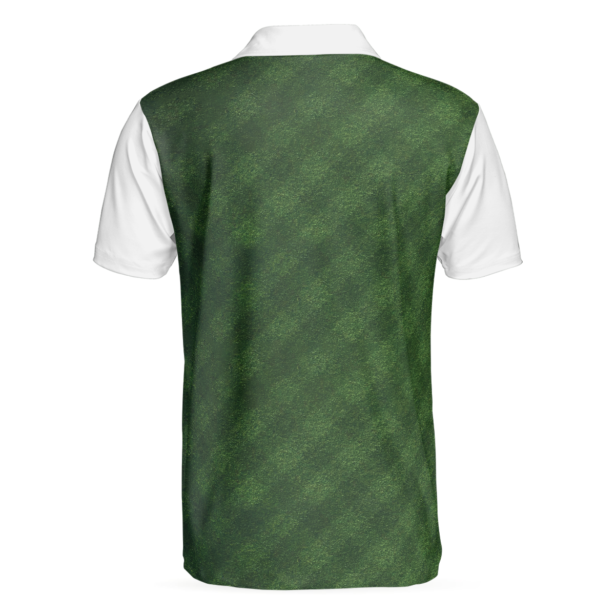 Alternative view of Golf Green Background Polo Shirt, Classic Green Golf Shirt For Men, Cool Gift For Golfers