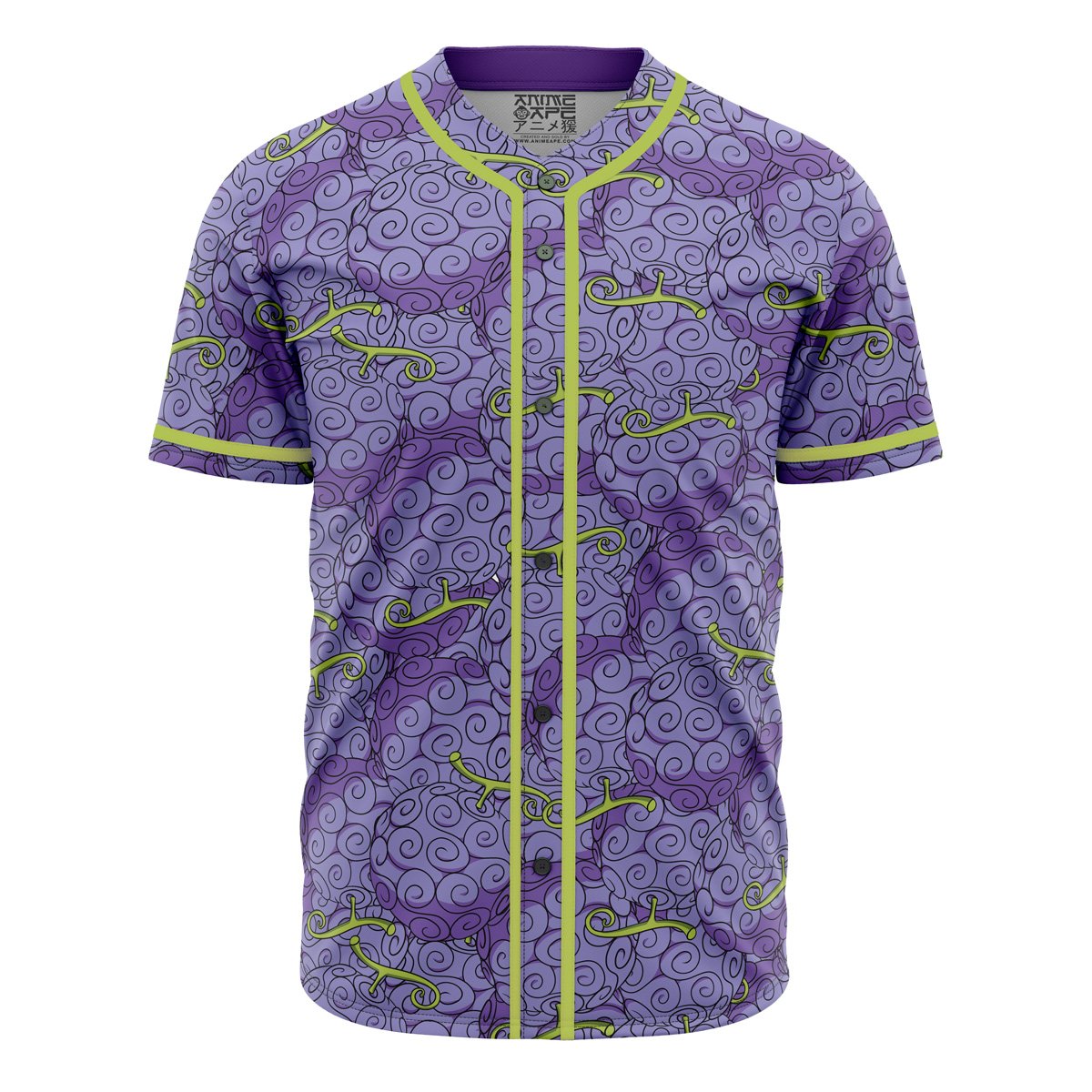 Gomu Gomu No Mi Devil Fruit One Piece Baseball Jersey