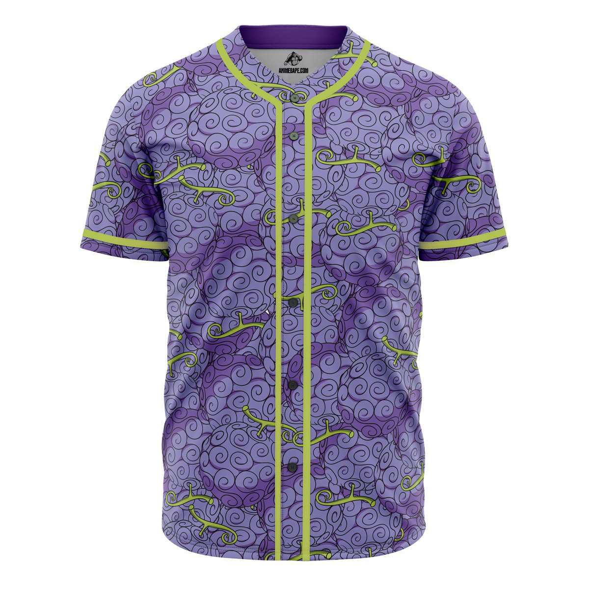 Gomu Gomu No Mi Devil Fruit One Piece Custom Baseball Jersey - Otaku Hall