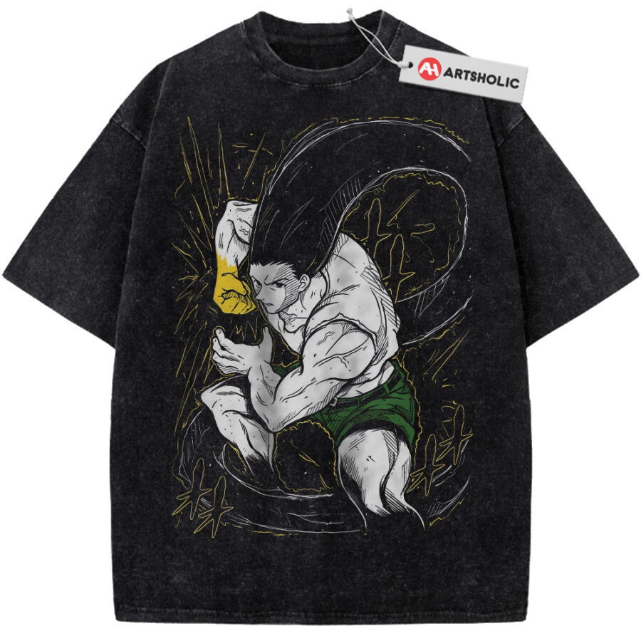 Alternative view of Gon Freecss Shirt, Hunter x Hunter Shirt, HxH Shirt, Anime Shirt, Vintage T-Shirt