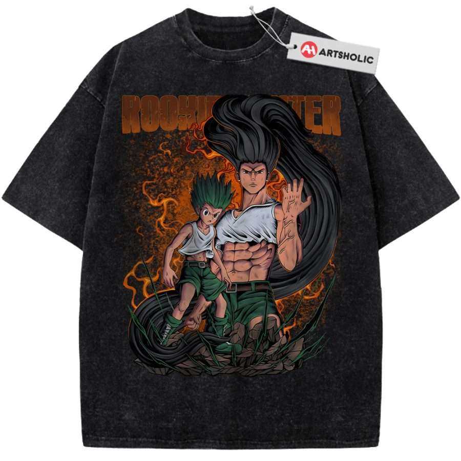 Alternative view of Gon Freecss Shirt, Hunter x Hunter Shirt, HxH Shirt, Anime Shirt, Vintage Tee