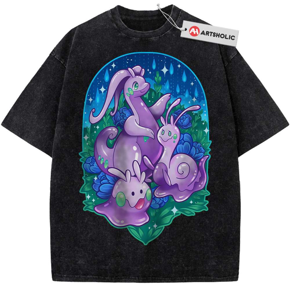 Alternative view of Goomy Shirt, Sliggoo Shirt, Goodra Shirt, Pokemon shirt, Anime Shirt, Vintage T-Shirt