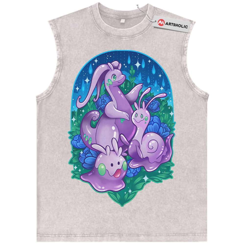 Alternative view of Goomy Tank Top, Sliggoo Tank Top, Goodra Tank Top, Pokemon Tank Top, Anime Tank Top, Vintage Tank Top