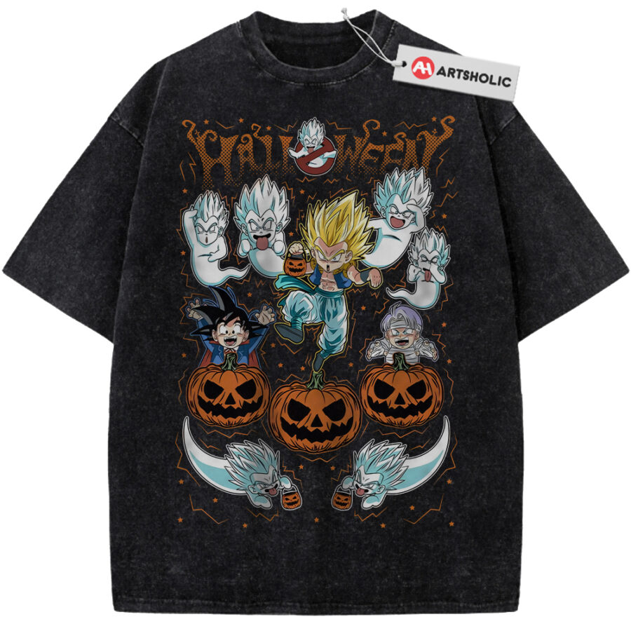 Alternative view of Gotenks Halloween Shirt, Trunks Shirt, Son Goten Shirt, Dragon Ball Shirt, DBZ Shirt, Anime Shirt, Vintage Tee
