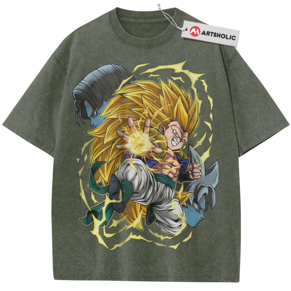 Alternative view of Gotenks Shirt, Dragon Ball Shirt, Anime Shirt, Vintage T-Shirt