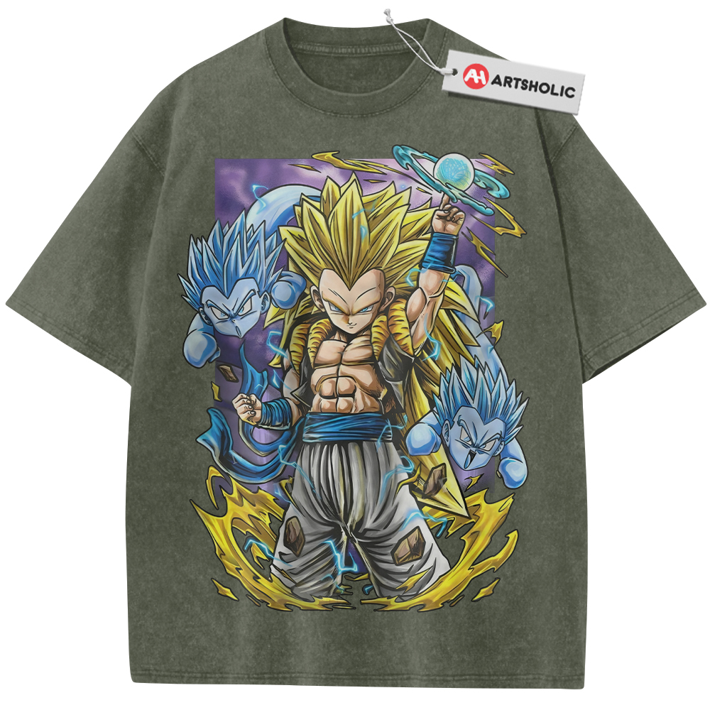 Alternative view of Gotenks Shirt, Dragon Ball Shirt, DBZ Shirt, Anime Shirt, Vintage Tee