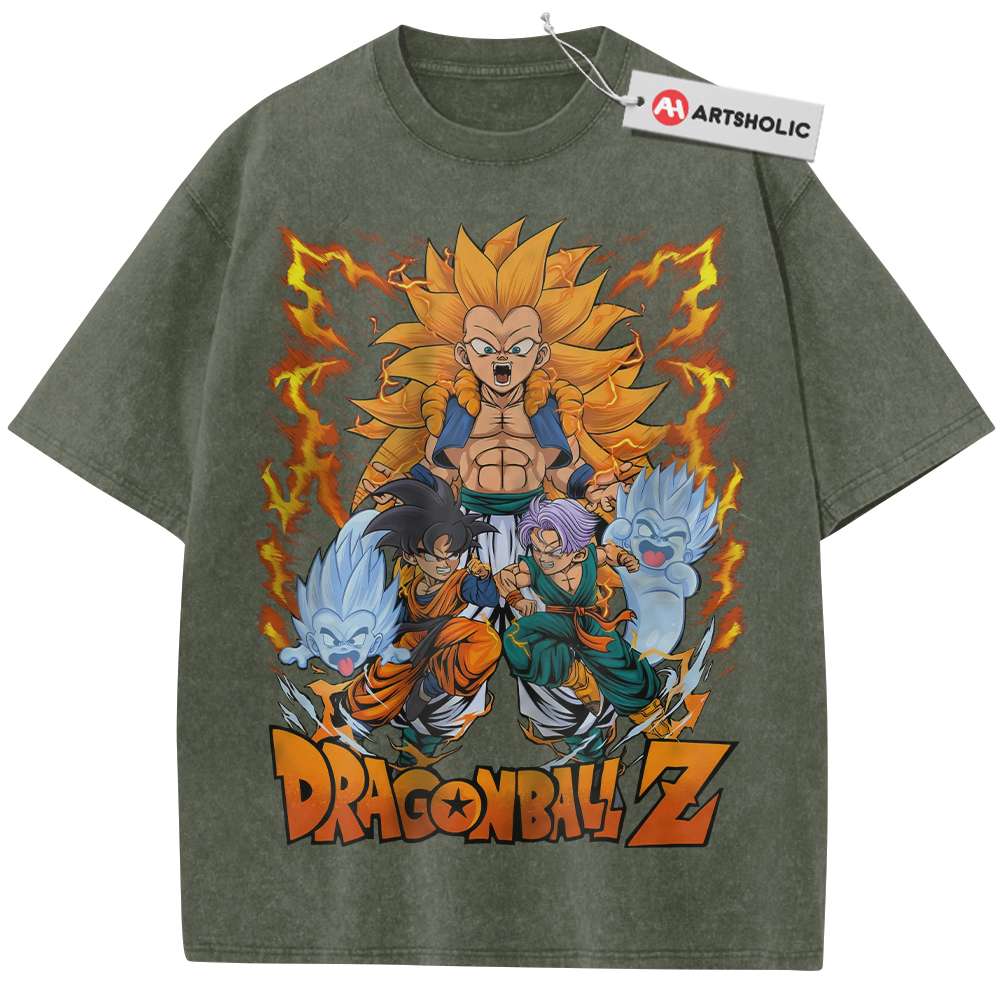 Alternative view of Gotenks Shirt, Dragon Ball Z Shirt, DBZ Shirt, Anime Shirt, Vintage Tee