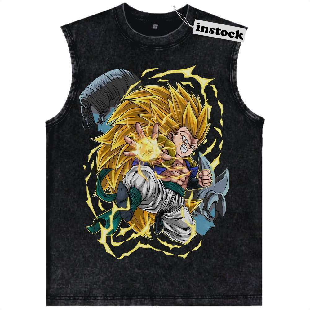 Gotenks Tank Top, Dragon Ball Tank Top, Anime Tank Top, Vintage Tank Top