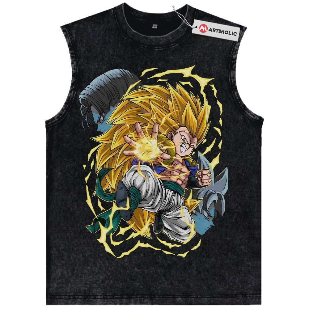 Gotenks Tank Top, Dragon Ball Tank Top, Anime Tank Top, Vintage Tank Top