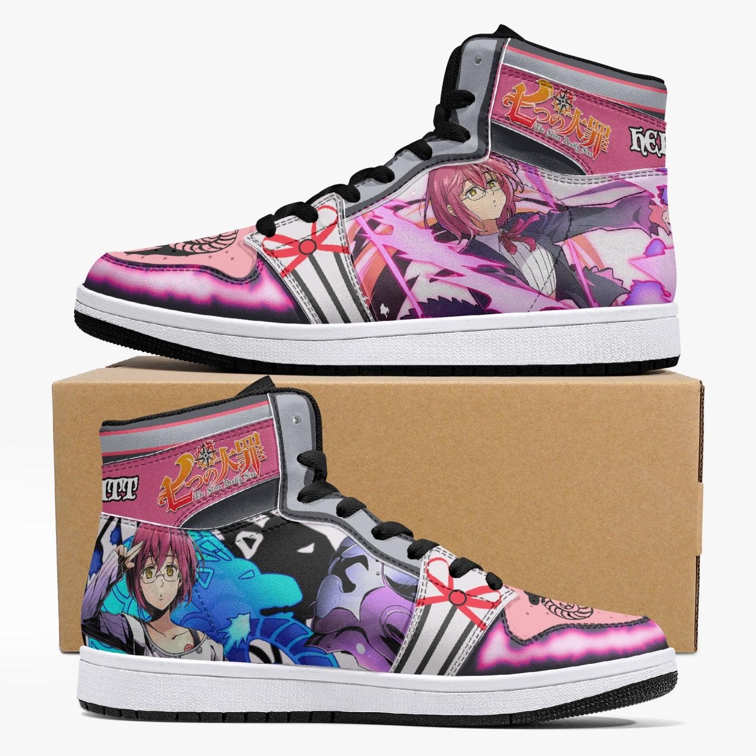 Gowther Herritt Seven Deadly Sins Custom Sneaker Mid 1 Basketball Shoes - Otaku Hall