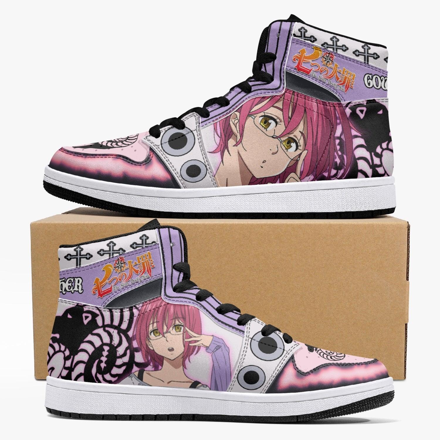 Gowther Seven Deadly Sins Custom Sneaker Mid 1 Basketball Shoes - Otaku Hall