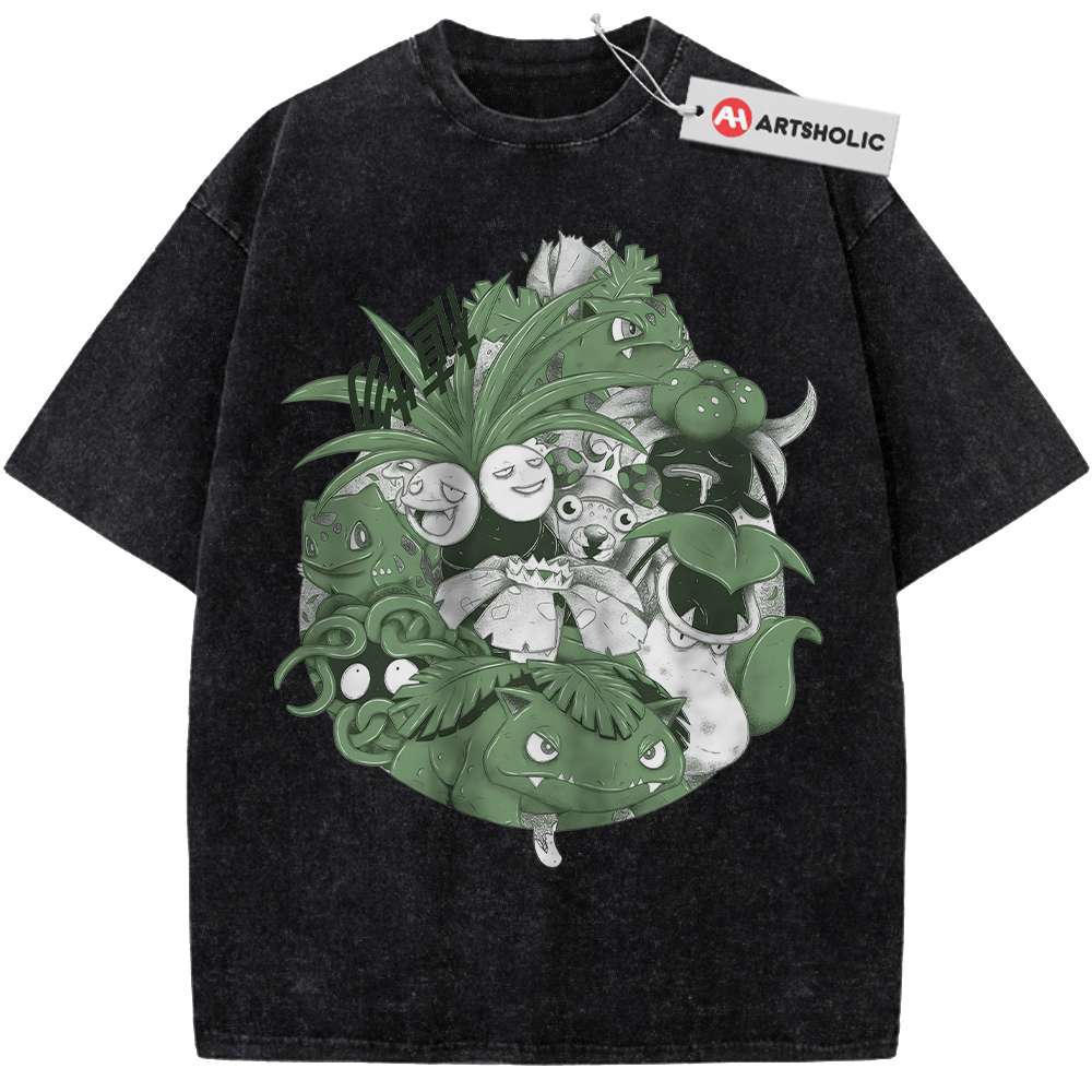 Alternative view of Grass Class Shirt, Pokemon shirt, Anime Shirt, Vintage T-Shirt