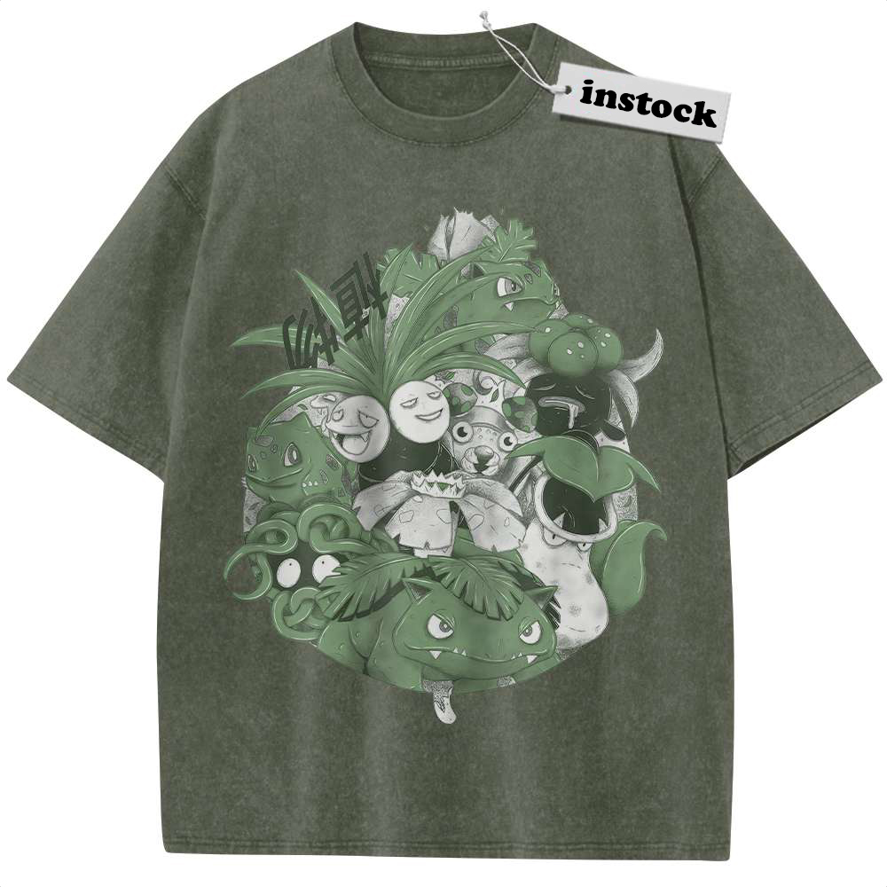 Grass Class Shirt, Pokemon shirt, Anime Shirt, Vintage T-Shirt