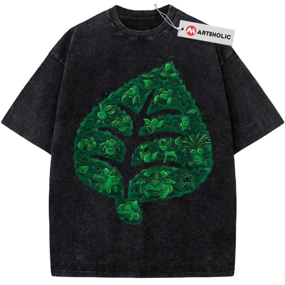 Grass-Type Shirt, Pokemon shirt, Anime Shirt, Vintage T-Shirt