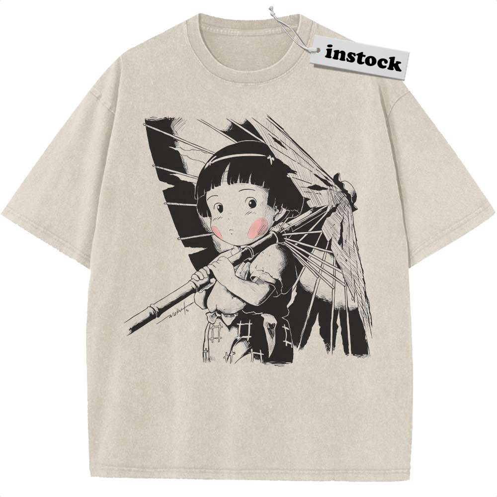 Grave of the Fireflies Shirt, Studio Ghibli Shirt, Anime Shirt, Vintage Tee