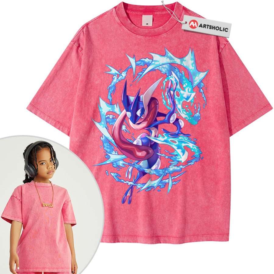 Greninja Shirt For Kids, Pokemon Shirt For Kids, Anime Shirt For Kids, Vintage T-Shirt For Kids - Image 10