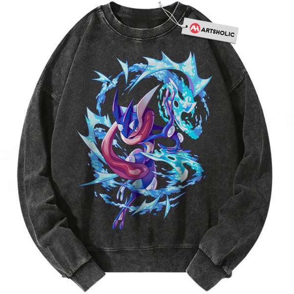 Greninja Sweatshirt, Pokemon Sweatshirt, Anime Sweatshirt, Vintage Sweater