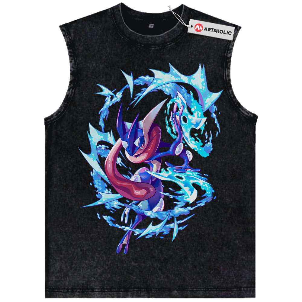 Greninja Tank Top, Pokemon Tank Top, Anime Tank Top, Vintage Tank Top