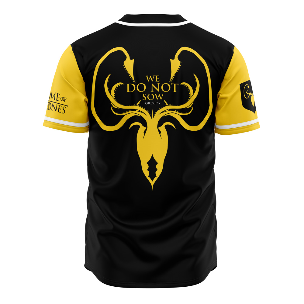Alternative view of Greyjoys of Pyke Game of Thrones Custom Baseball Jersey - Otaku Hall