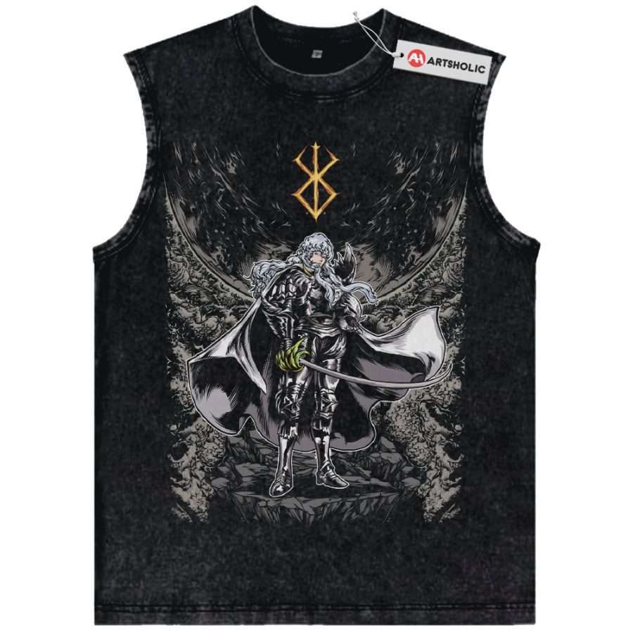 Alternative view of Griffith Tank Top, Berserk Tank Top, Anime Tank Top, Vintage Tank Top