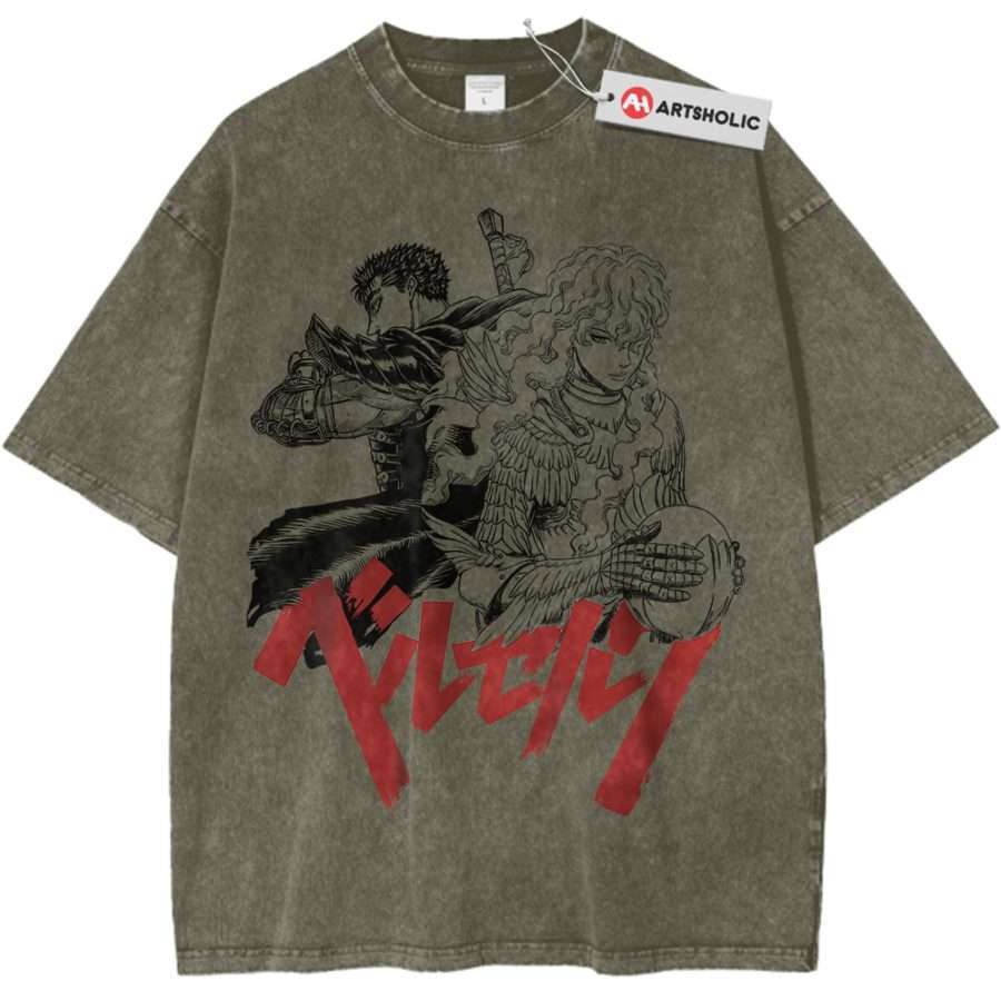 Alternative view of Griffith vs Guts Shirt, Berserk Shirt, Anime Shirt, Vintage T-Shirt
