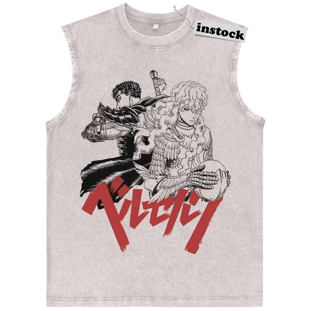 Griffith vs Guts Tank Top, Berserk Tank Top, Anime Tank Top, Vintage Tank Top