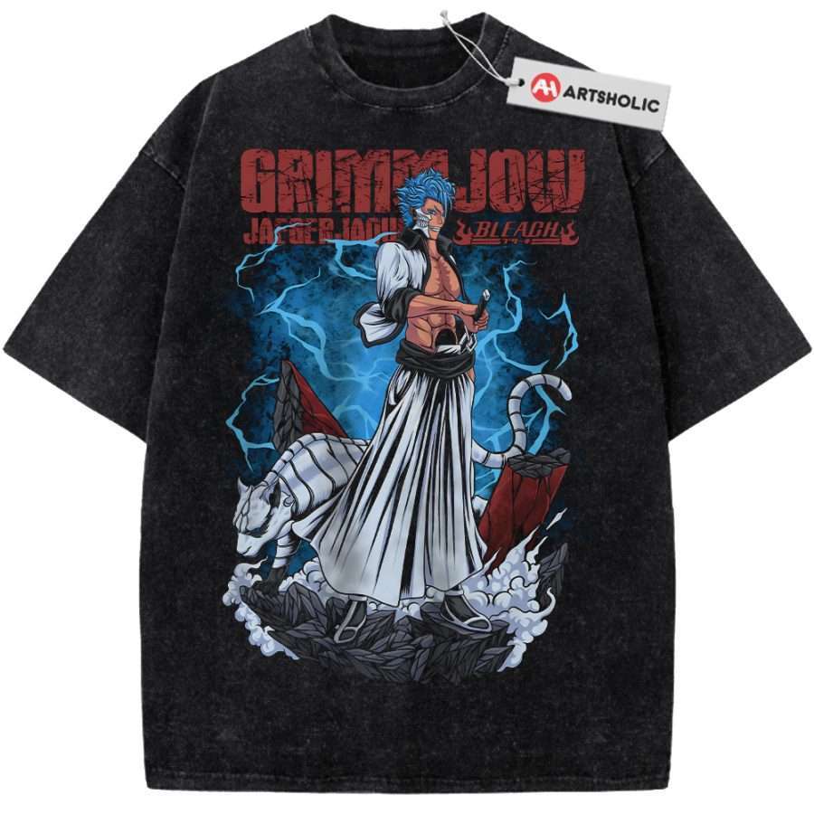 Alternative view of Grimmjow Jaegerjaquez Shirt, Bleach Shirt, Anime Shirt, Vintage T-Shirt