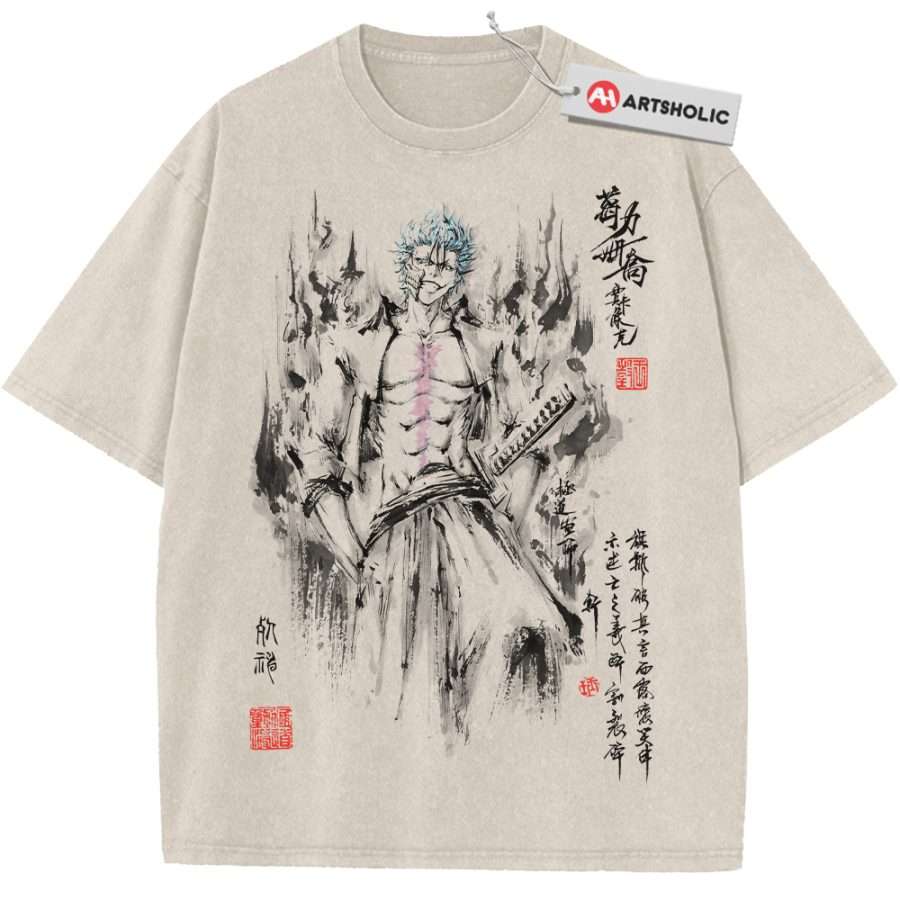 Alternative view of Grimmjow Jaegerjaquez Shirt, Bleach Shirt, Anime Shirt, Vintage Tee
