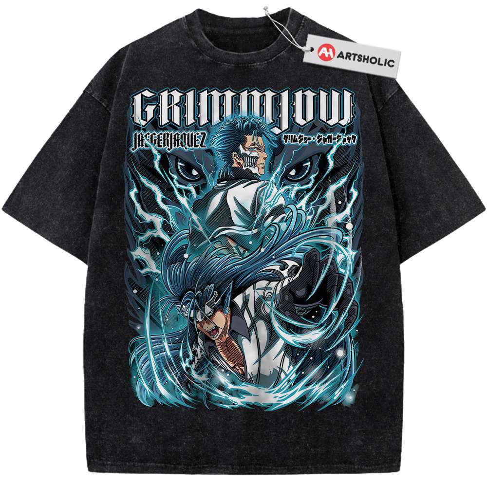 Alternative view of Grimmjow Jaegerjaquez Shirt, Bleach Shirt, Anime Shirt, Vintage Tee