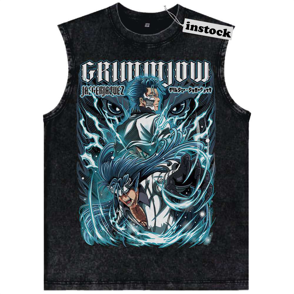 Grimmjow Jaegerjaquez Tank Top, Bleach Tank Top, Anime Tank Top, Vintage Tank Top