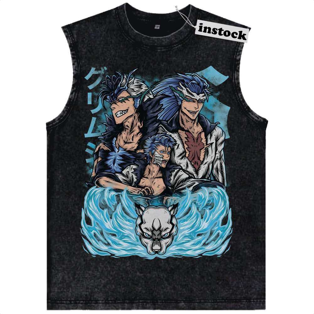 Grimmjow Jaegerjaquez Tank Top, Bleach Tank Top, Anime Tank Top, Vintage Tank Top