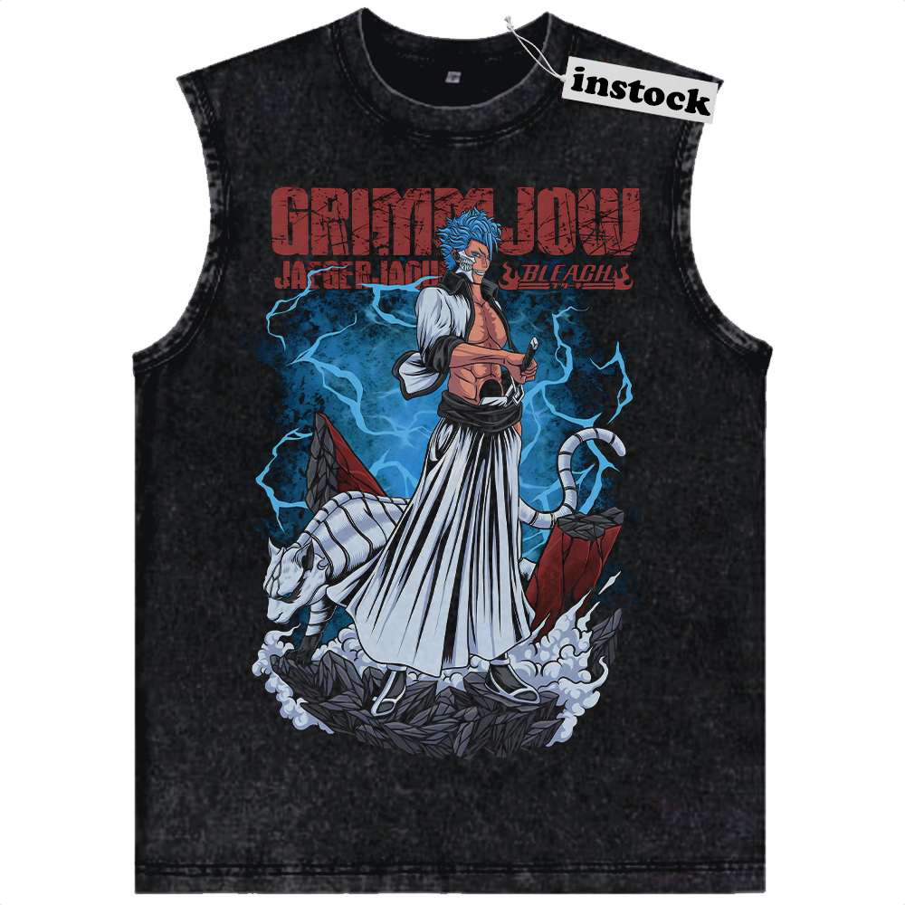 Grimmjow Jaegerjaquez Tank Top, Bleach Tank Top, Anime Tank Top, Vintage Tank Top
