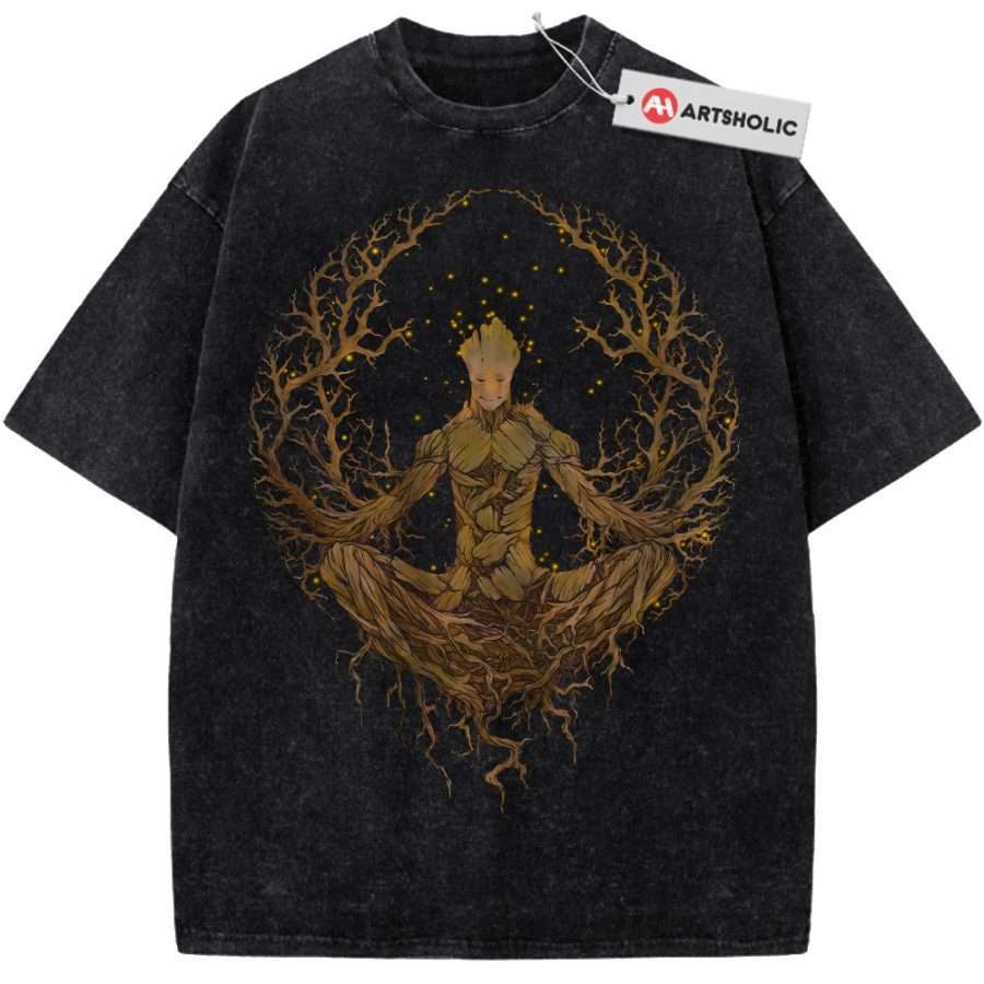 Alternative view of Groot Shirt, Marvel Comics Shirt, Vintage T-Shirt