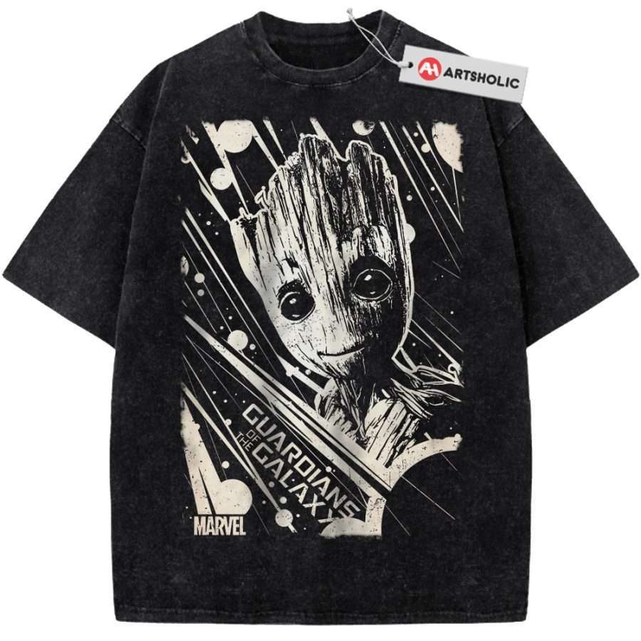 Alternative view of Groot Shirt, Marvel Comics Shirt, Vintage Tee