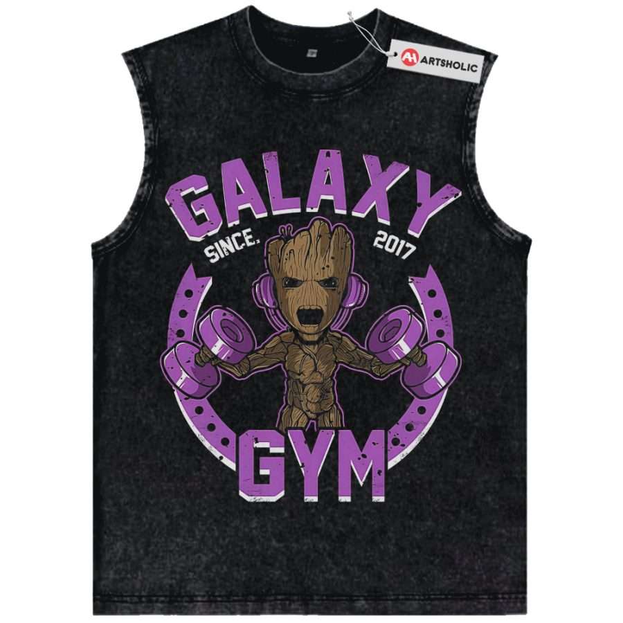 Alternative view of Groot Tank Top, Marvel Comics Tank Top, Vintage Tank Top