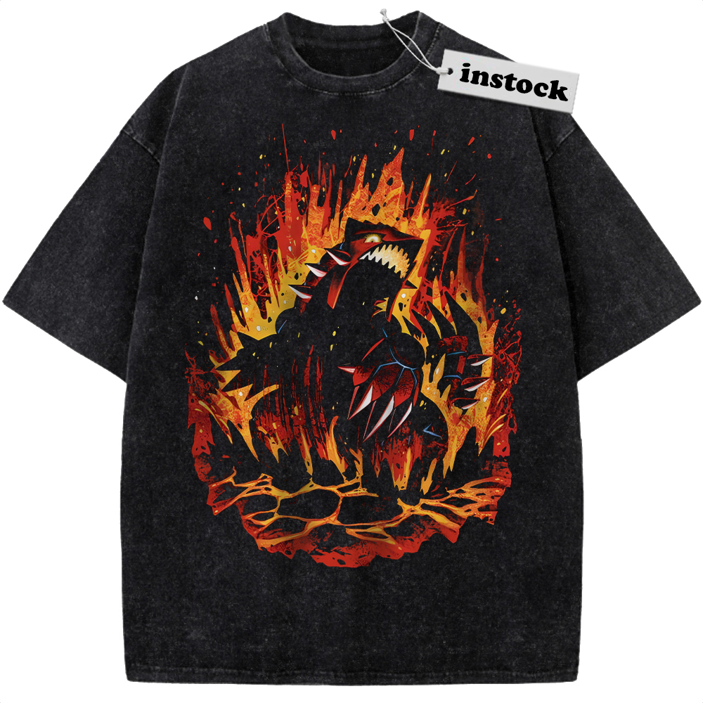 Groudon Shirt, Pokemon Shirt, PKM Shirt, Anime Shirt, Vintage T-Shirt