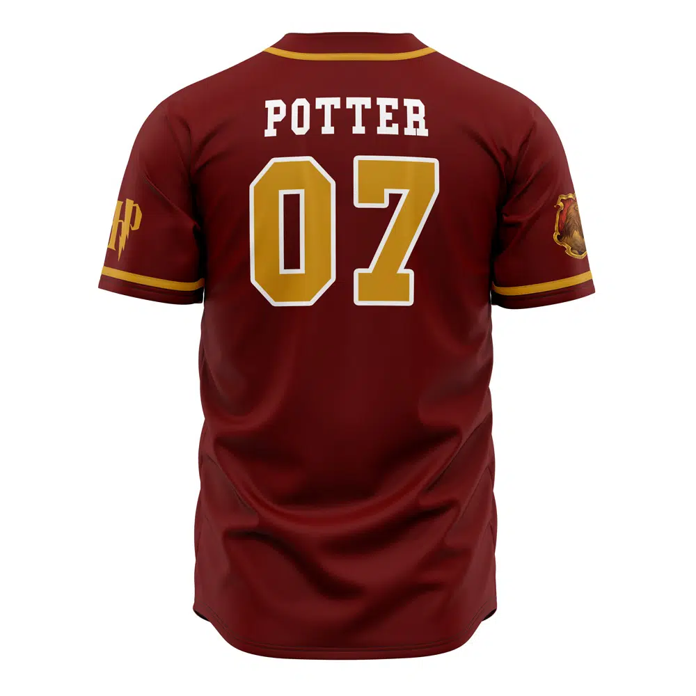 Alternative view of Gryffindor House Harry Potter Baseball Jersey
