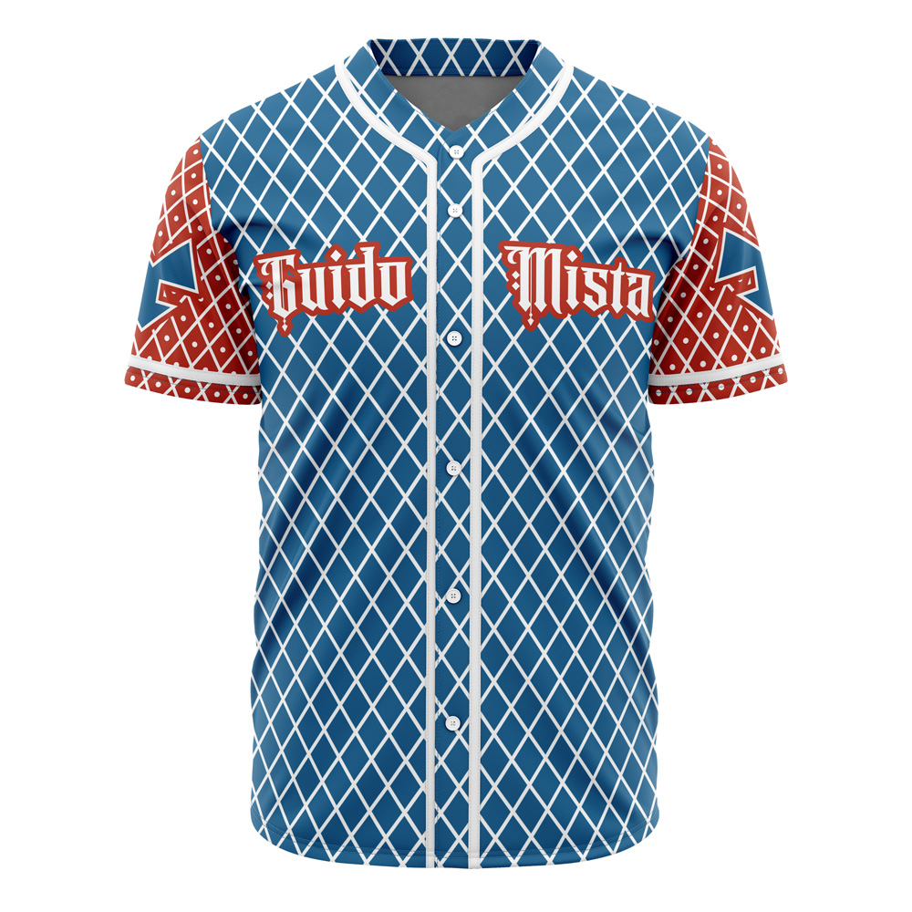 Guido Mista Jojo's Bizarre Adventure Custom Baseball Jersey - Otaku Hall