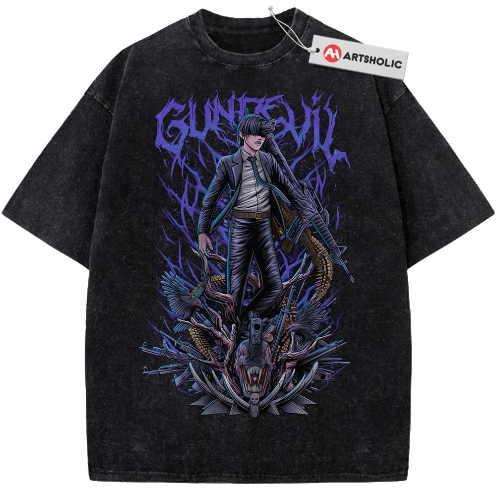 Gun Devil Shirt, Chainsaw Man Shirt, Anime Shirt, Vintage Tee